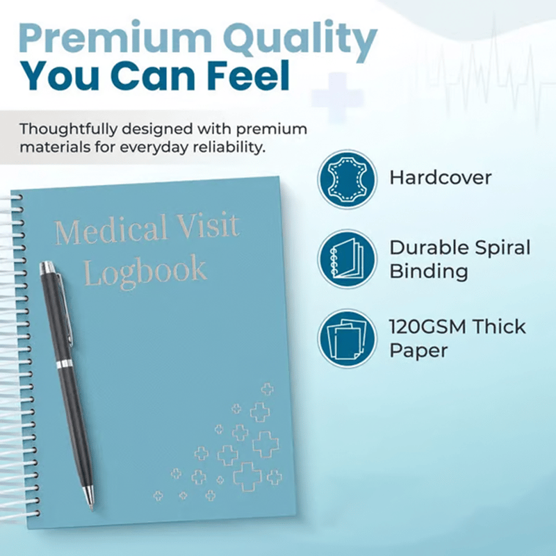 🩺❤️Doctor-Approved Medical Visit Logbook: Your Essential Medical Planner