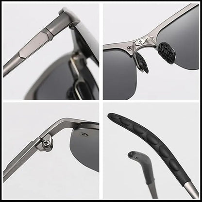 HD Polarized Photochromic Sunglasses UV400 Protection | Retro Oversized Square | Unisex 2026 Essential