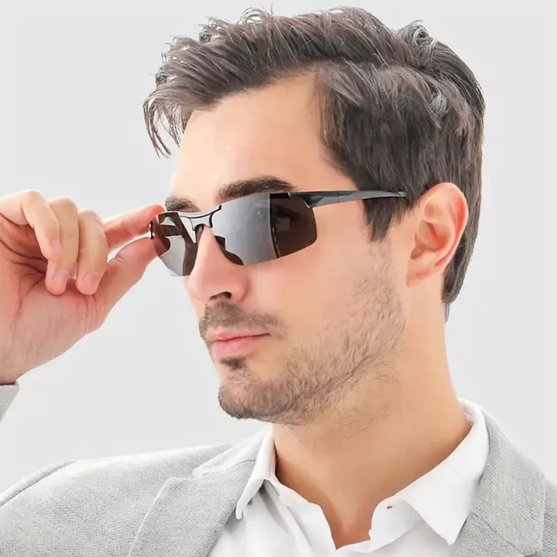 HD Polarized Photochromic Sunglasses UV400 Protection | Retro Oversized Square | Unisex 2026 Essential