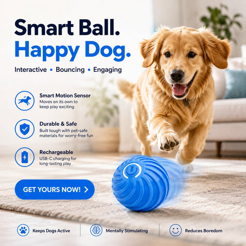 🔥Most Popular in 2026🔥Smart Interactive Pet Bouncing Ball