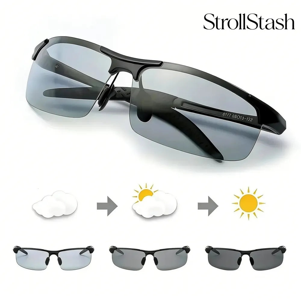 HD Polarized Photochromic Sunglasses UV400 Protection | Retro Oversized Square | Unisex 2026 Essential