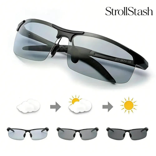 HD Polarized Photochromic Sunglasses UV400 Protection | Retro Oversized Square | Unisex 2026 Essential