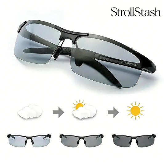 HD Polarized Photochromic Sunglasses UV400 Protection | Retro Oversized Square | Unisex 2026 Essential