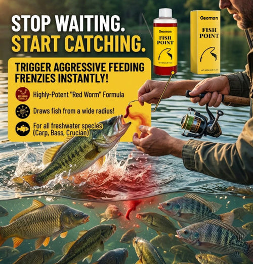 Concentrated Fish Attractant Liquid – Fast-Acting Red Worm Bait Additive for Freshwater Fishing, Enhances Scent & Improves Bite Response (100ml)-JAY