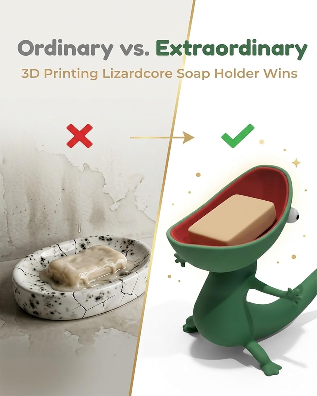 🔥Most Popular in 2026🔥Lizard Soap Holder