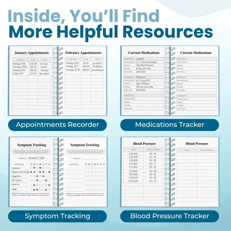 🩺❤️Doctor-Approved Medical Visit Logbook: Your Essential Medical Planner