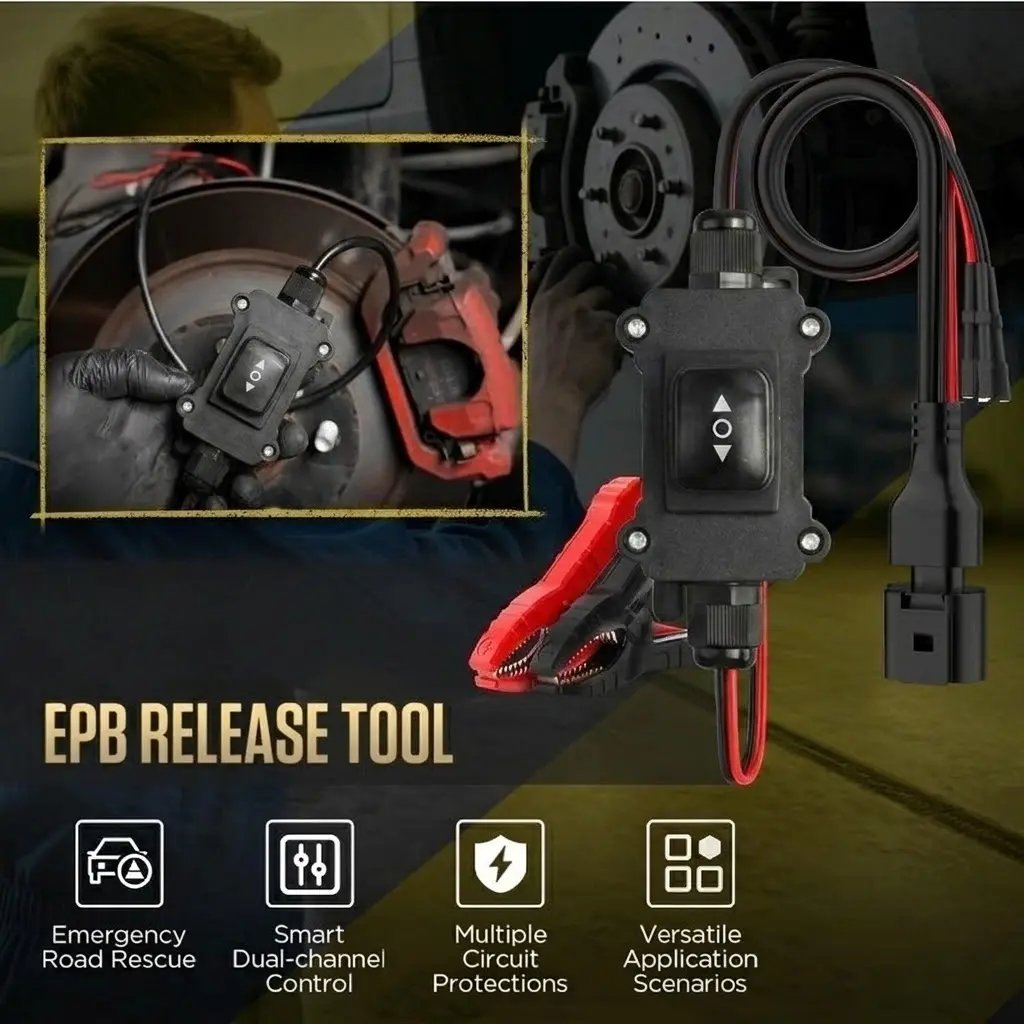EPB Emergency Release Tool,Over-Current Protection, Dual-Channel Forward/Reverse Control for Electronic Parking Brake Release and Reset