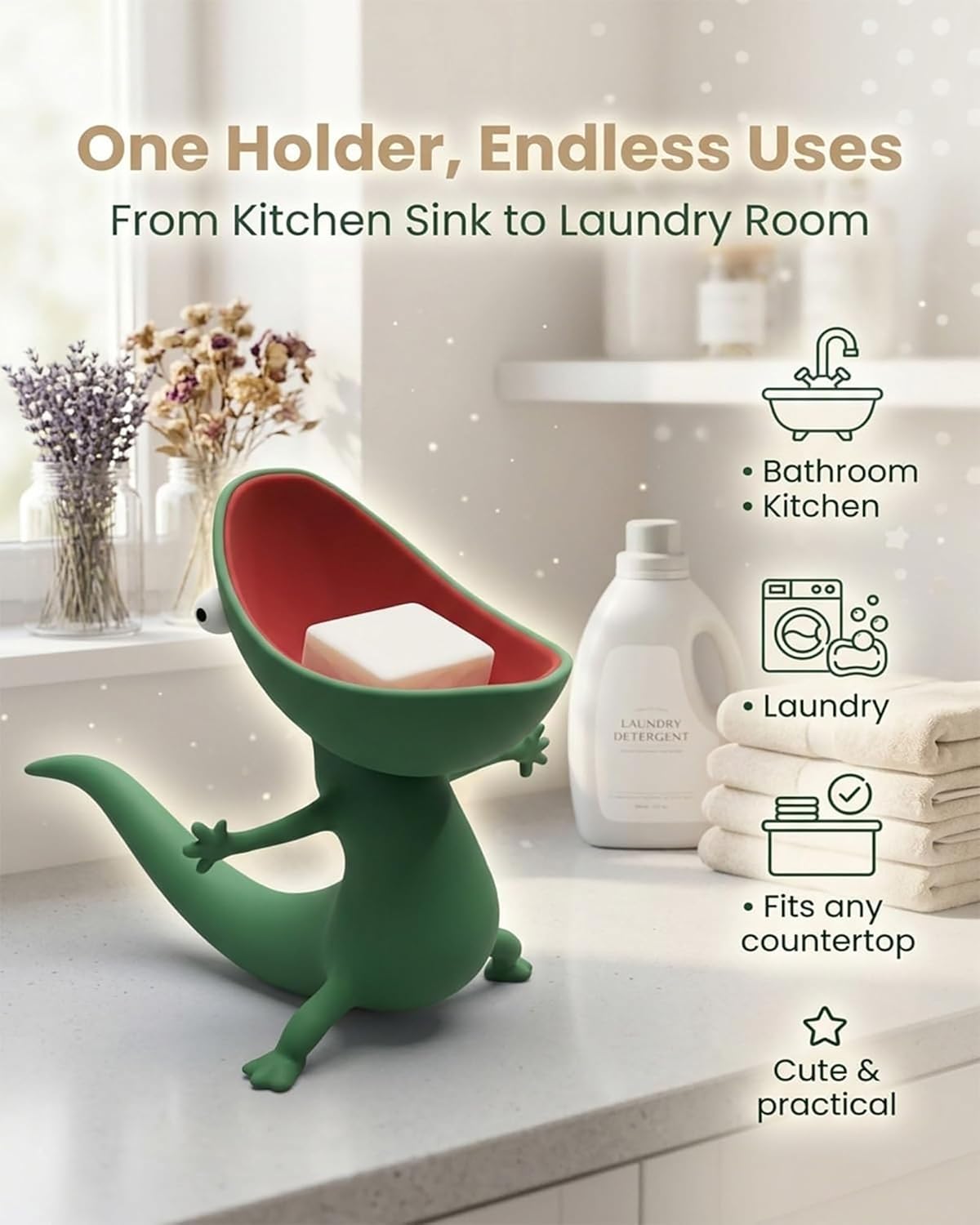 🔥Most Popular in 2026🔥Lizard Soap Holder