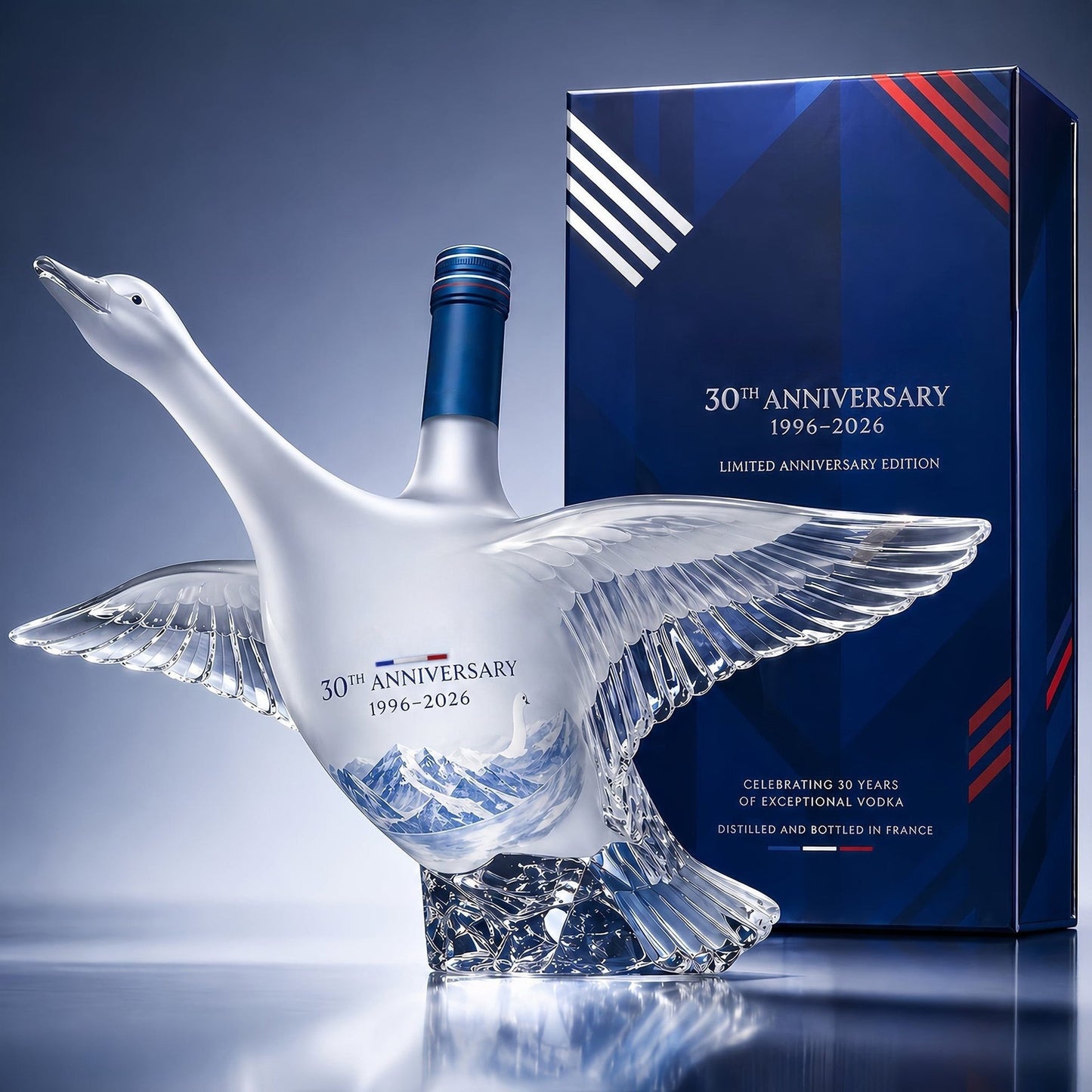 🪿Grey Goose 30th Anniversary 3D Sculpted Vodka Bottle