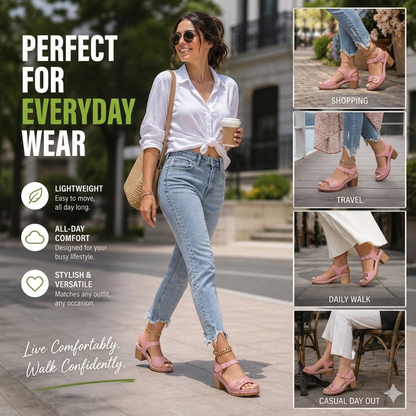 🔥2026 Summer Best Seller🔥Block Heel Sandals - Effortless height. All-day comfort