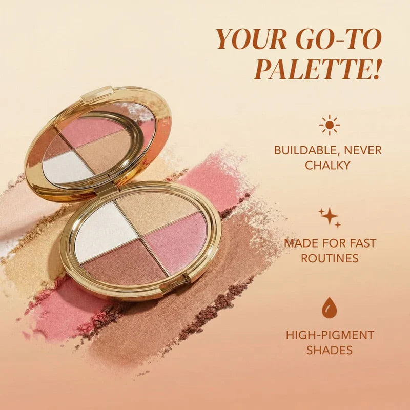 ✨ Buy 1 Get 1 Free – Glow Wardrobe Highlighting Eye & Cheek Palette 💫💖 Today Only!