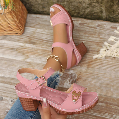 🔥2026 Summer Best Seller🔥Block Heel Sandals - Effortless height. All-day comfort