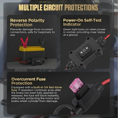 EPB Emergency Release Tool,Over-Current Protection, Dual-Channel Forward/Reverse Control for Electronic Parking Brake Release and Reset