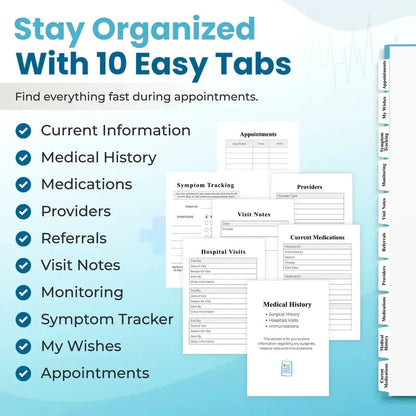 🩺❤️Doctor-Approved Medical Visit Logbook: Your Essential Medical Planner
