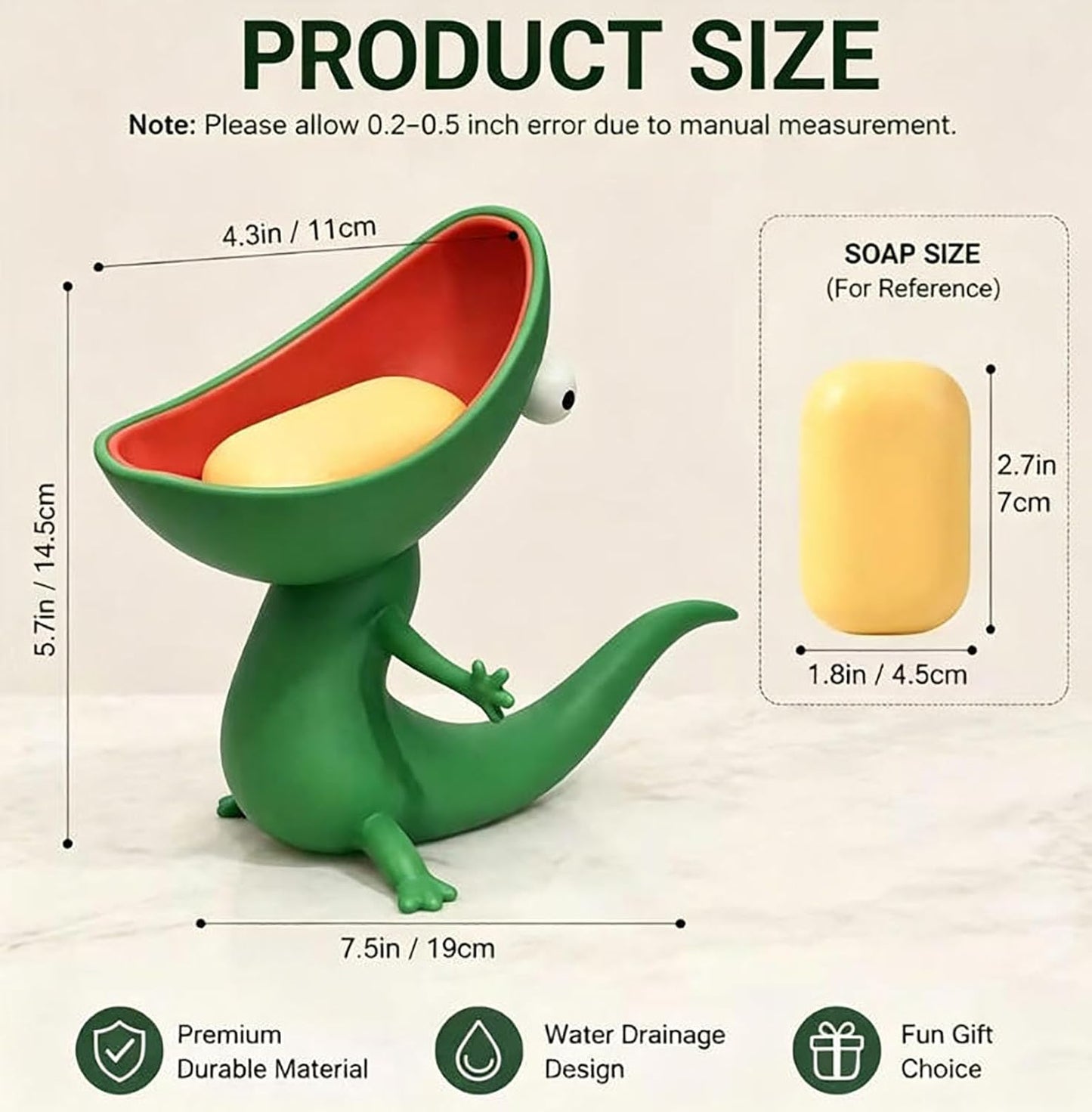 🔥Most Popular in 2026🔥Lizard Soap Holder
